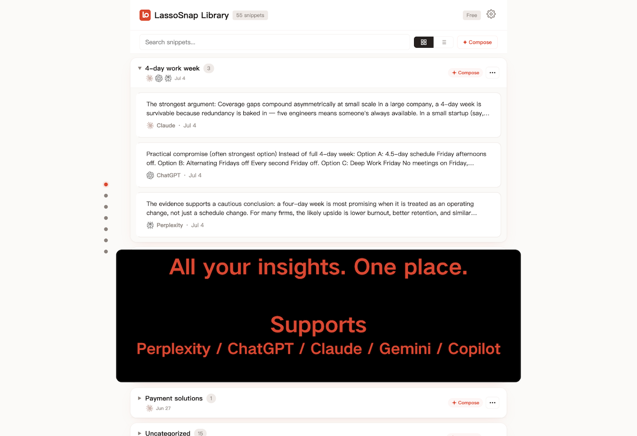 LassoSnap screenshot