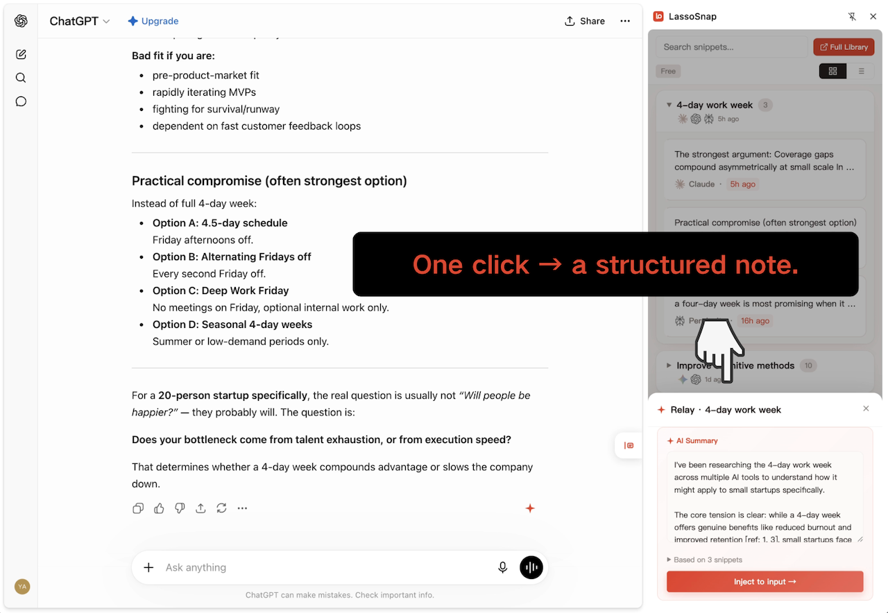 LassoSnap screenshot
